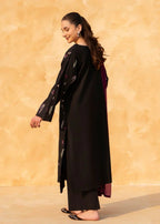 Full view with straight cotton trouser and chiffon dupatta