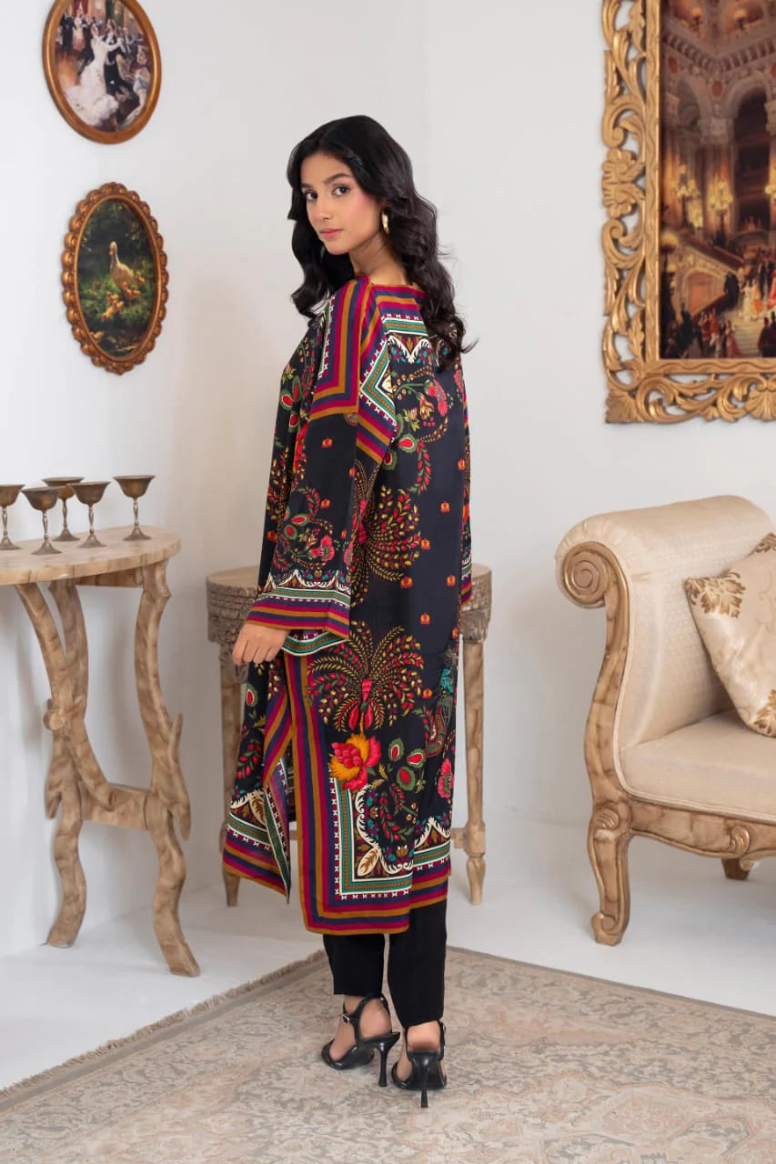 Nocturne Bloom Silk 2 Piece Suit