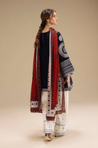 Full outfit with ivory wide leg trouser and coordinating printed dupatta Twilight Mandala set
