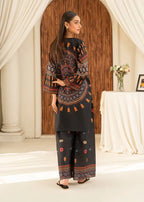 Full outfit with straight printed trousers Onyx Mandala set