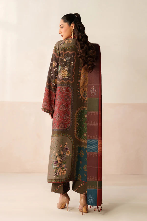 Full outfit with straight trousers and coordinating shawl Autumn Tapestry set