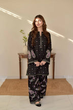 Full outfit with trouser and embroidered kurta