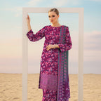 Mint green floral embroidered viscose shirt front view ZAMARANG