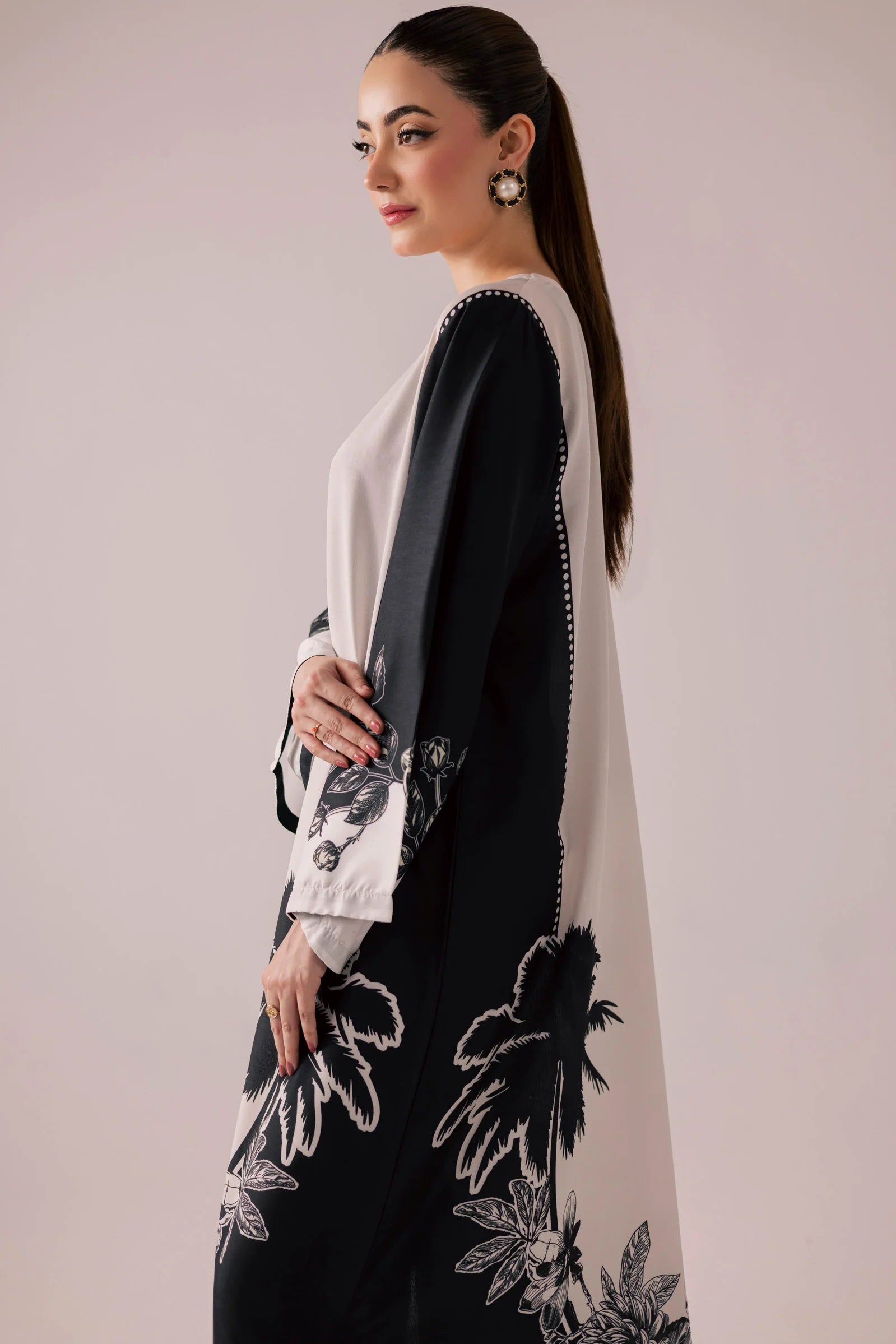 Matching trousers print detail Noir Palma ZAMARANG