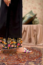 Midnight Aura embroidered linen outfit styled for daily wear