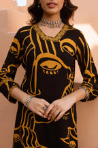 Straight trousers with stripe band detail Aurea Noir ZAMARANG