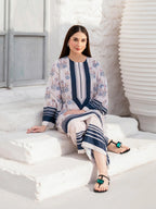 Straight trousers with stripe band detail Nila Stripe ZAMARANG