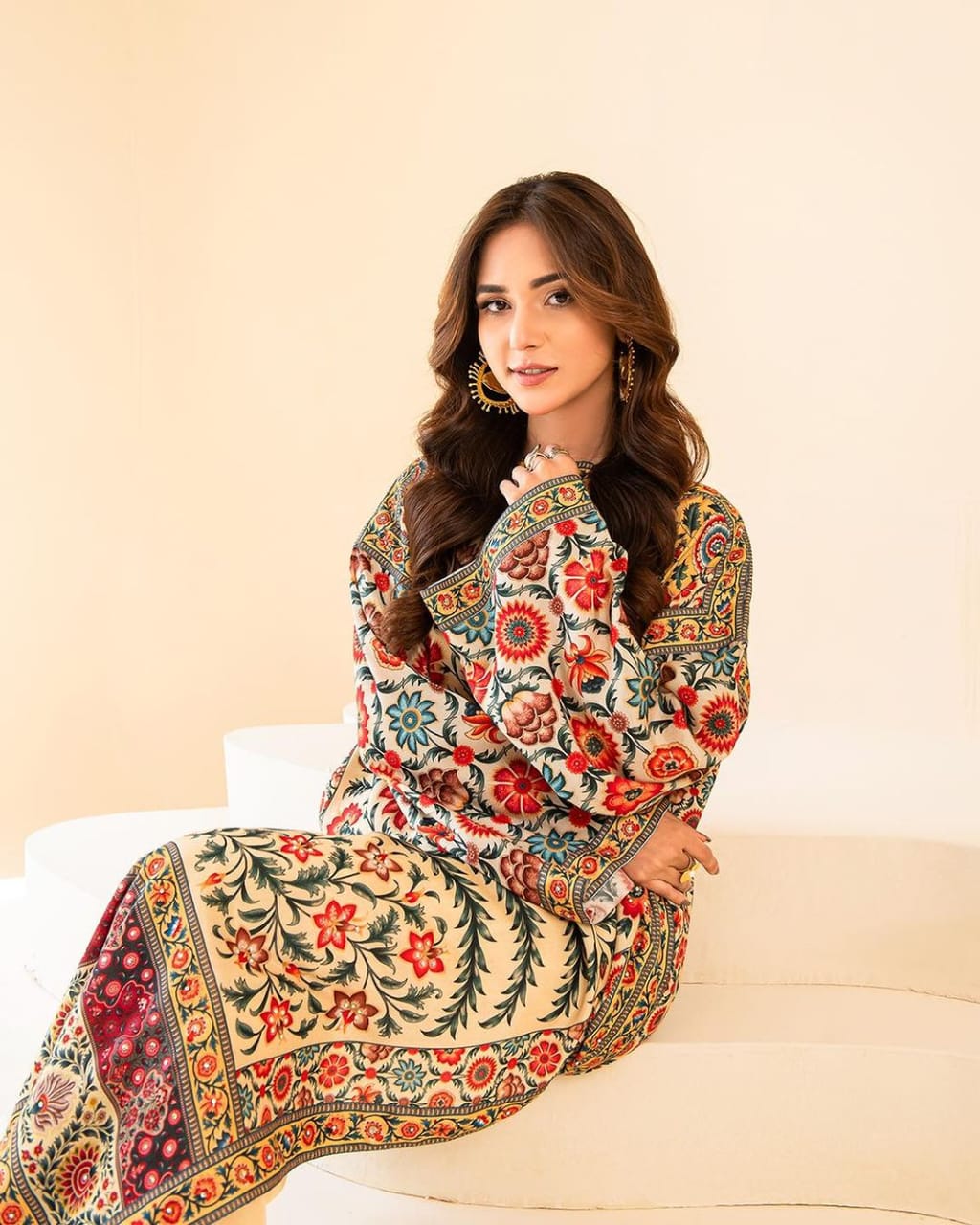 matching trouser of emerald green digital lawn 2 piece suit ZAMARANG