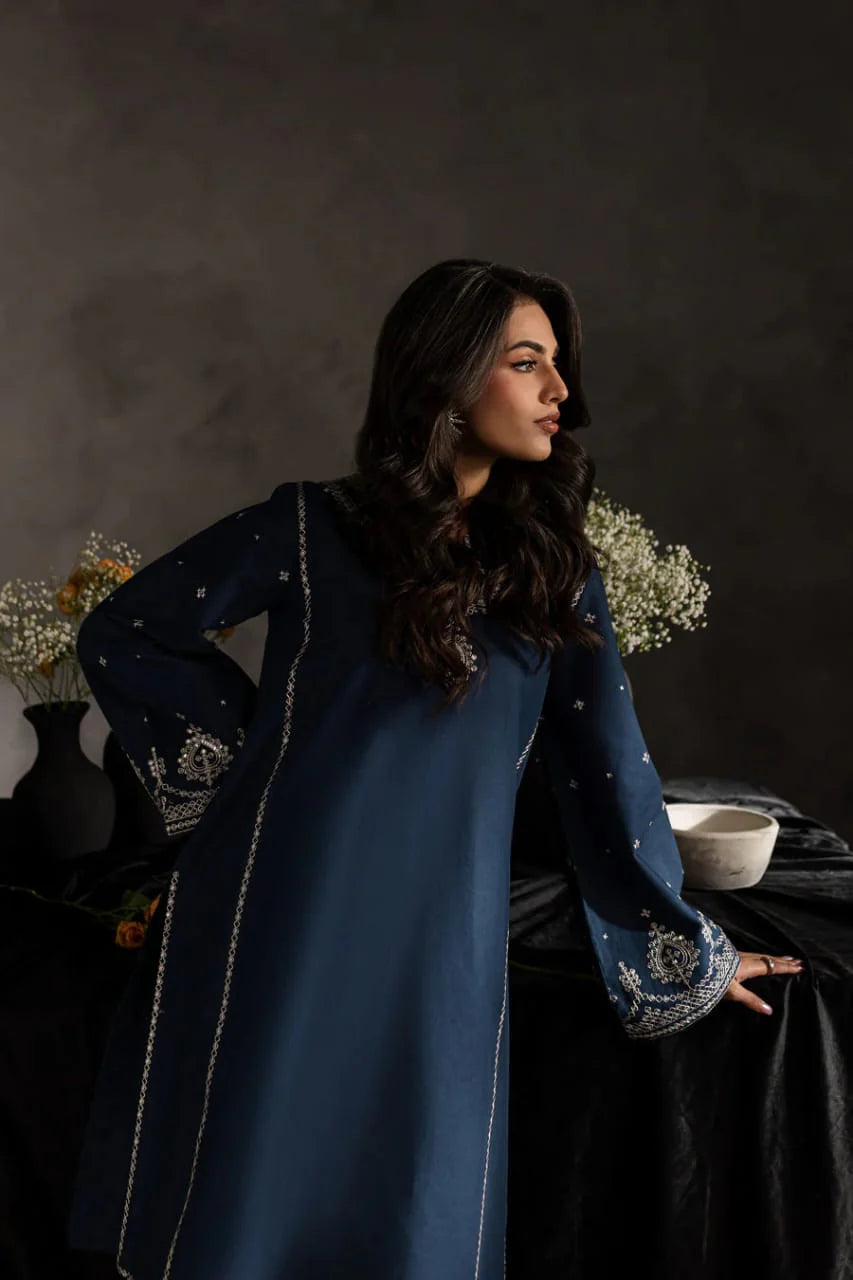 serene_blue_embroidered_arabic_lawn_2_piece_suit_front